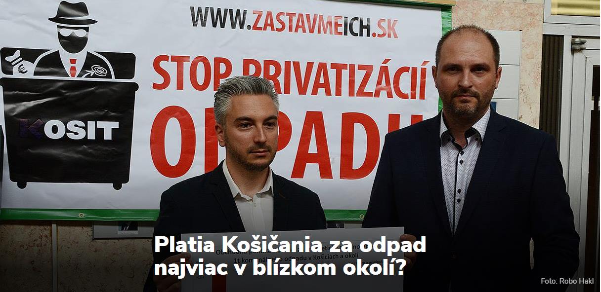 Aktivista Trnka a aktivista Polaček v roku 2017 v "boji proti KOSIT-u | Zdroj foto: facebook OAN - Občianski a Nezávislí