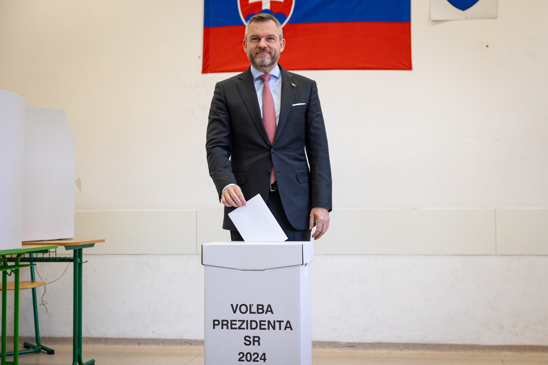 Kandidát na prezidenta SR a predseda strany HLAS - sociálna demokracia Peter Pellegrini, Foto: SITA/Jana Birošová