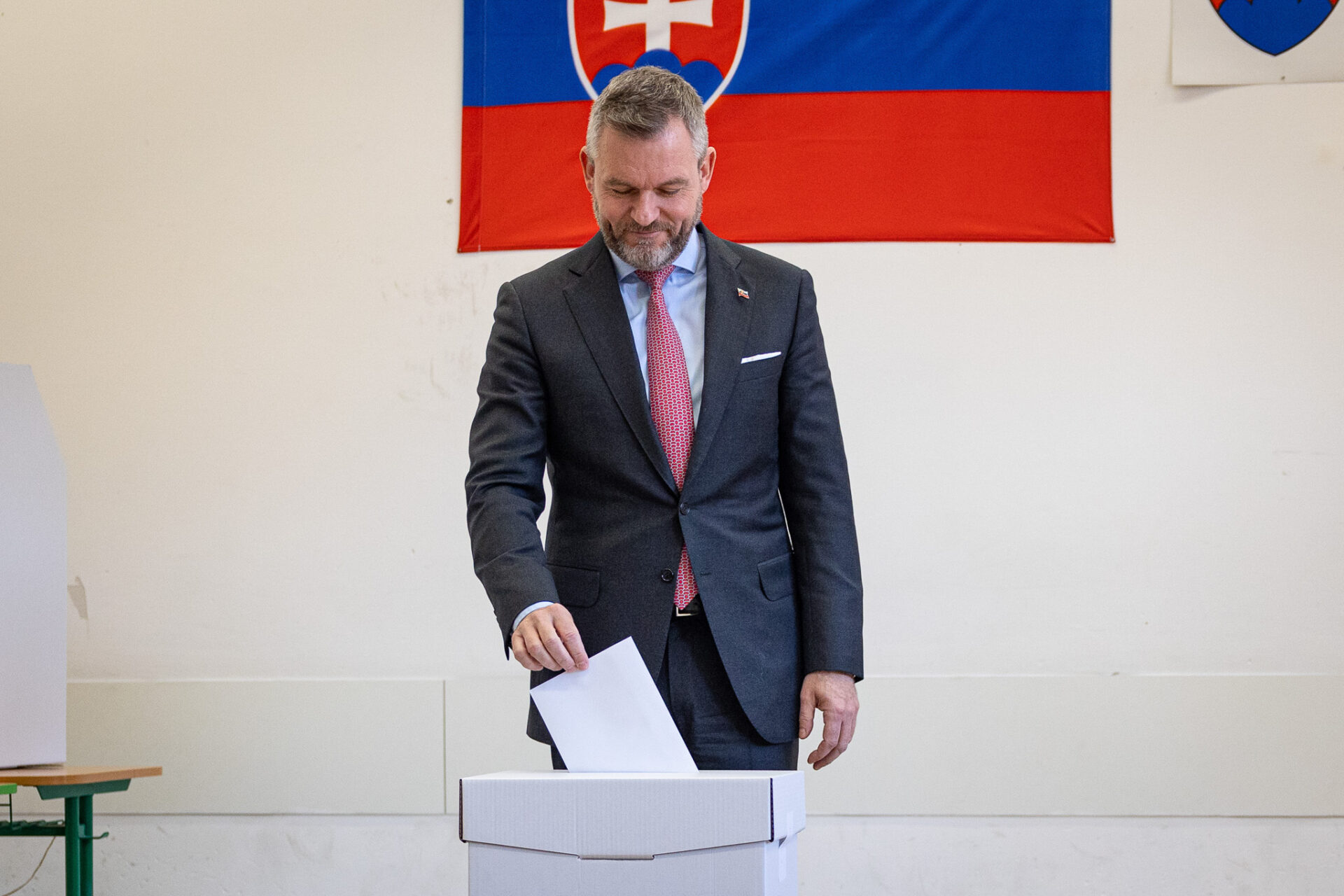 Kandidát na prezidenta SR a predseda strany HLAS - sociálna demokracia Peter Pellegrini, Foto: SITA/Jana Birošová
