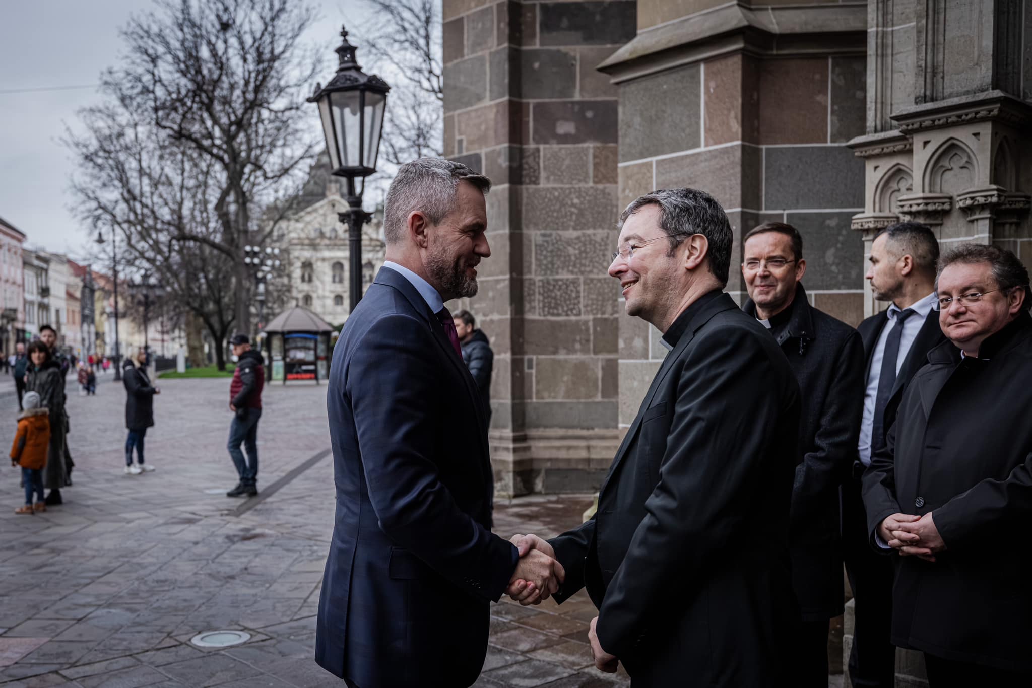 Peter Pellegrini v Katedrále sv. Alžbety v Košiciach pri príležitosti nedožitých 100. narodenín kardinála Jozefa Tomka. FOTO: META / Peter Pellegrini