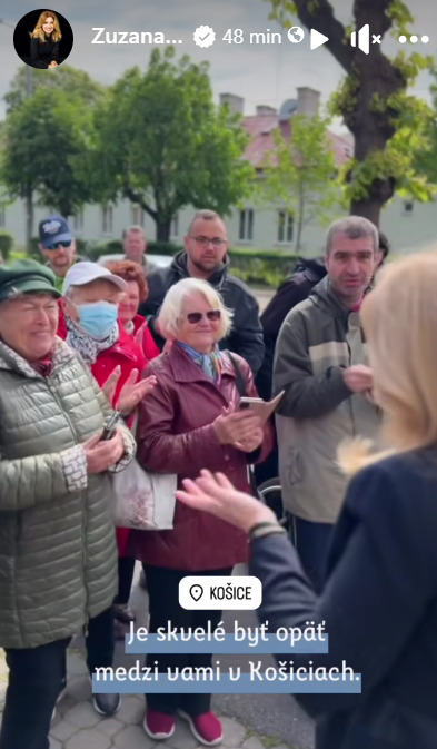 Prezidentka Zuzana Čaputová v Košiciach. FOTO: META / Z.Č.