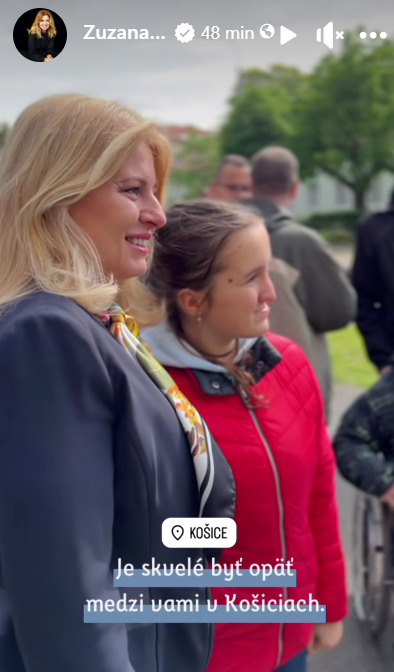 Prezidentka Zuzana Čaputová v Košiciach. FOTO: META / Z.Č.