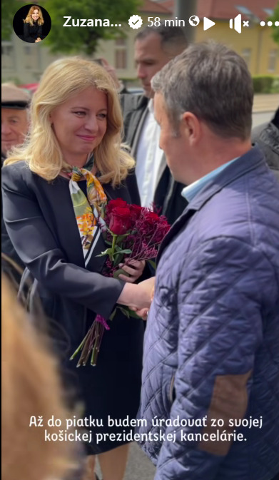 Prezidentka Zuzana Čaputová v Košiciach. FOTO: META / Z.Č.
