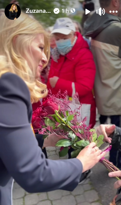 Prezidentka Zuzana Čaputová v Košiciach. FOTO: META / Z.Č.