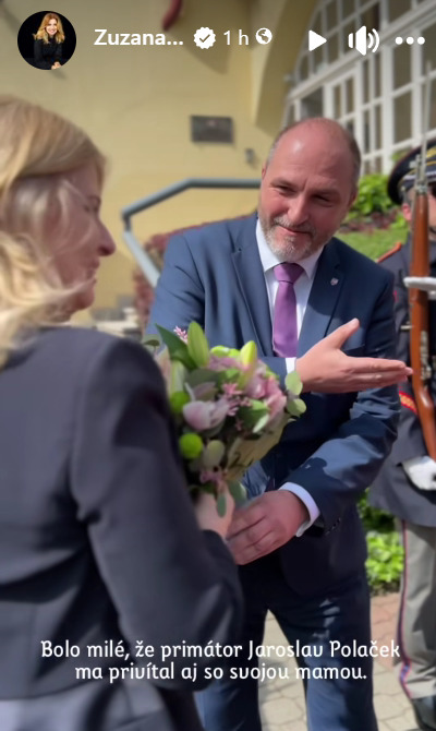 Prezidentka Zuzana Čaputová v Košiciach. FOTO: META / Z.Č.