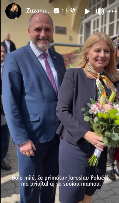 Prezidentka Zuzana Čaputová v Košiciach. FOTO: META / Z.Č.