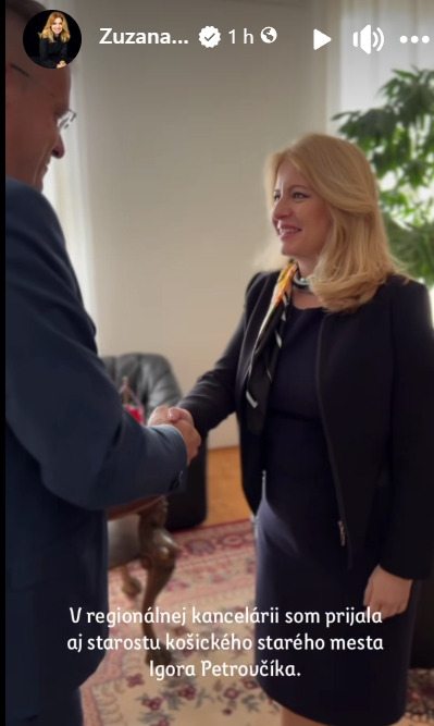 Prezidentka Zuzana Čaputová v Košiciach. FOTO: META / Z.Č.