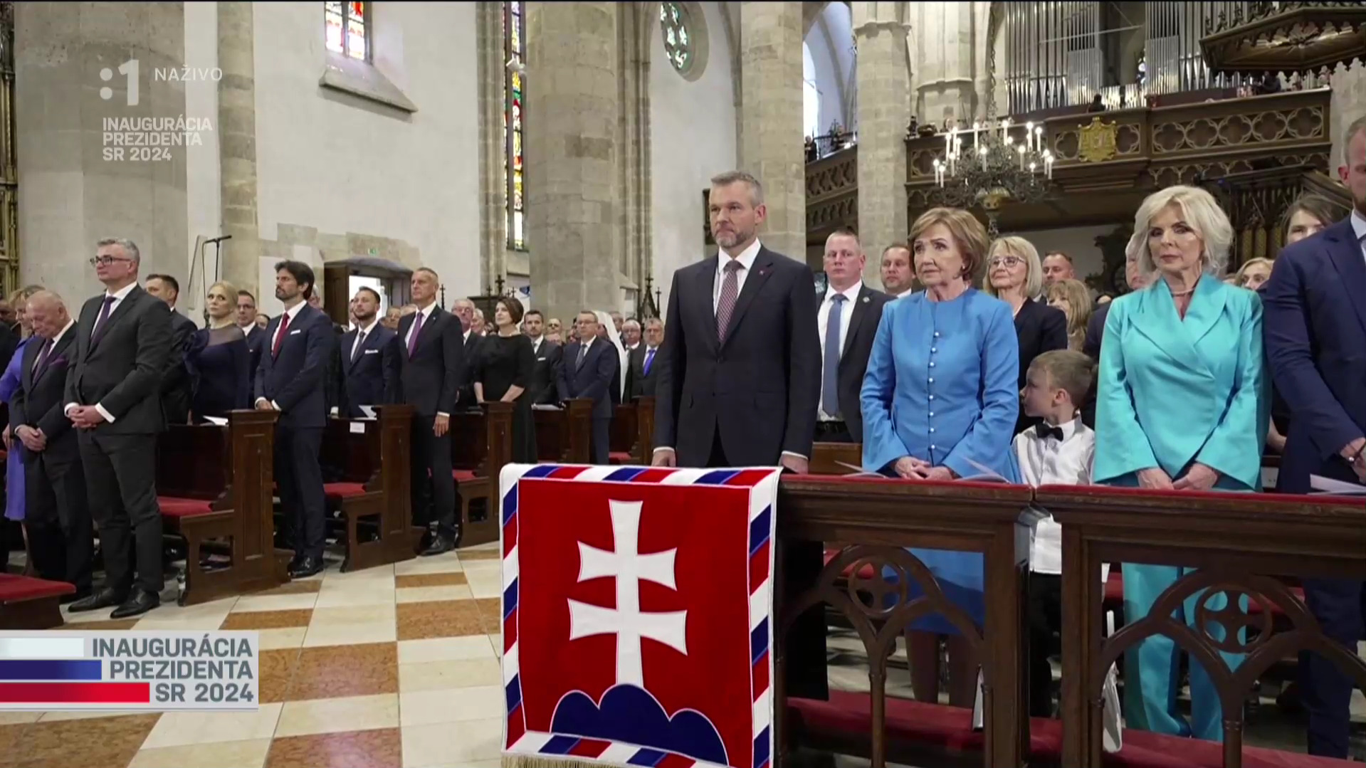 Slávnostná bohoslužba slova Te Deum v Dóme sv. Martina, Foto: Vysielanie RTVS