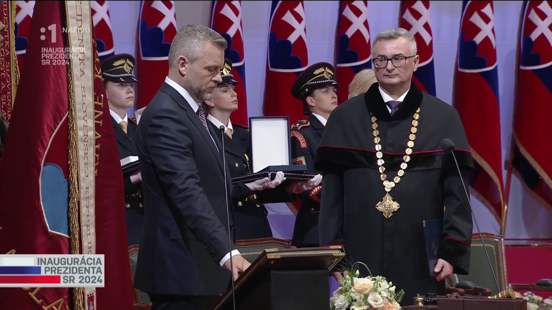 Peter Pellegrini a Ivan Fiačan, Foto: Vysielanie RTVS