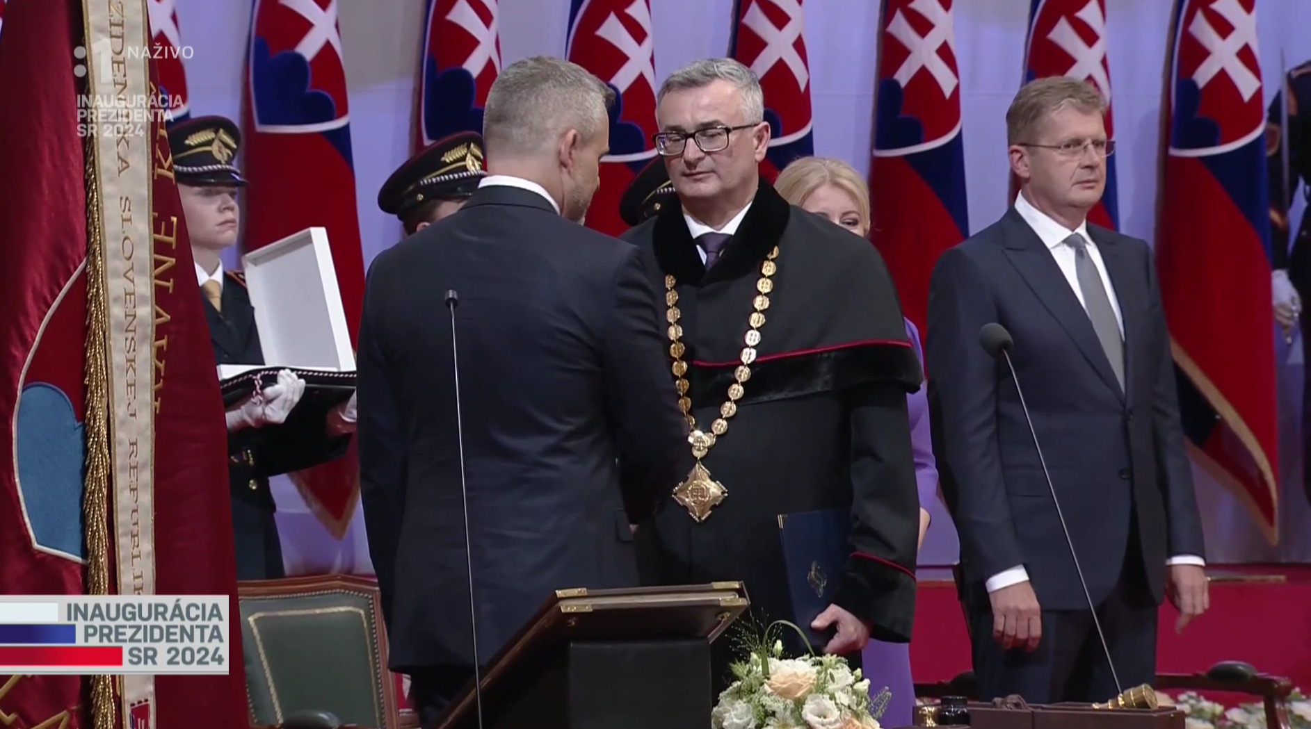 Peter Pellegrini a Ivan Fiačan, Foto: Vysielanie RTVS