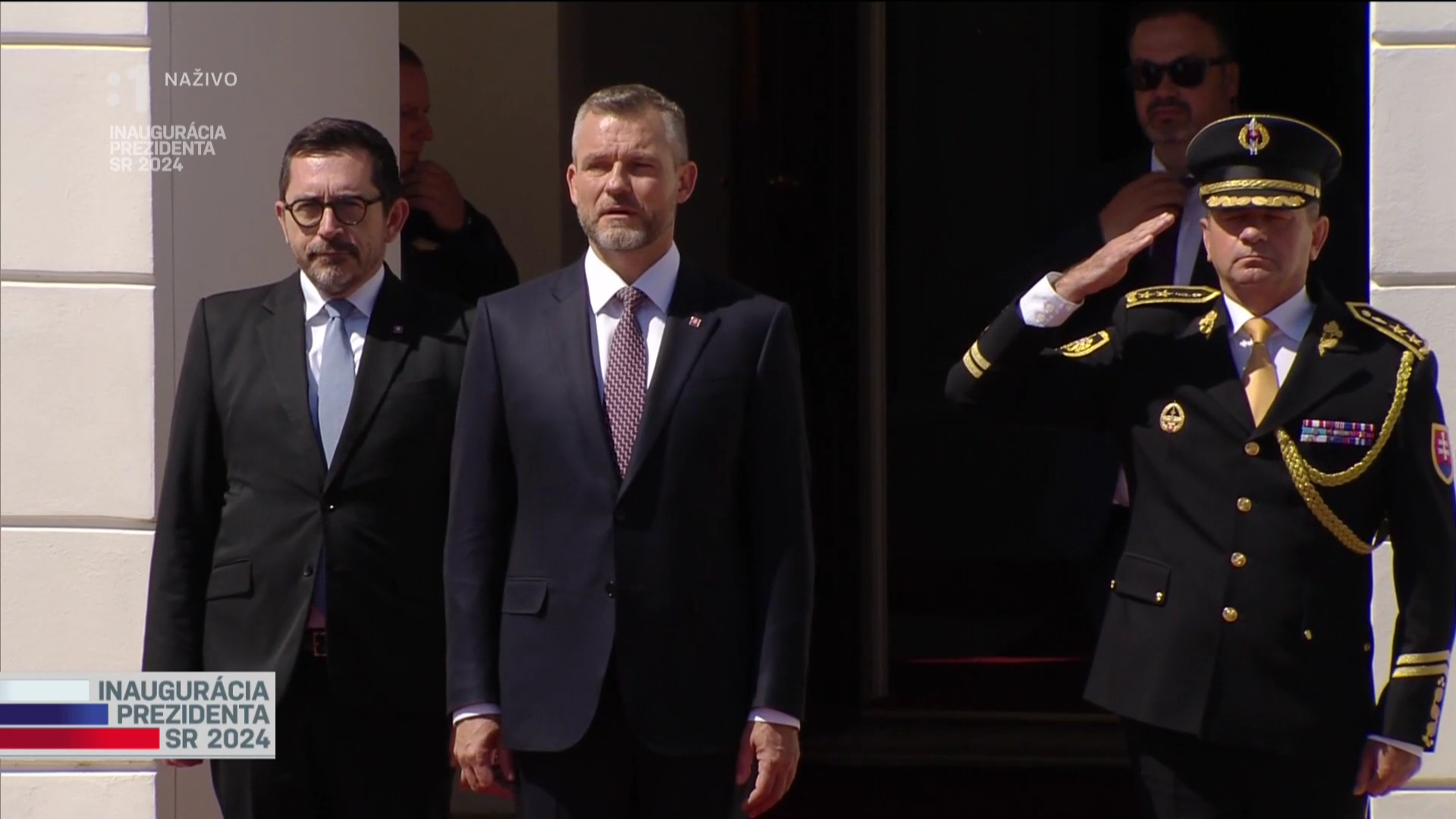 Prehliadka Čestnej stráže prezidenta SR, Foto: Vysielanie RTVS