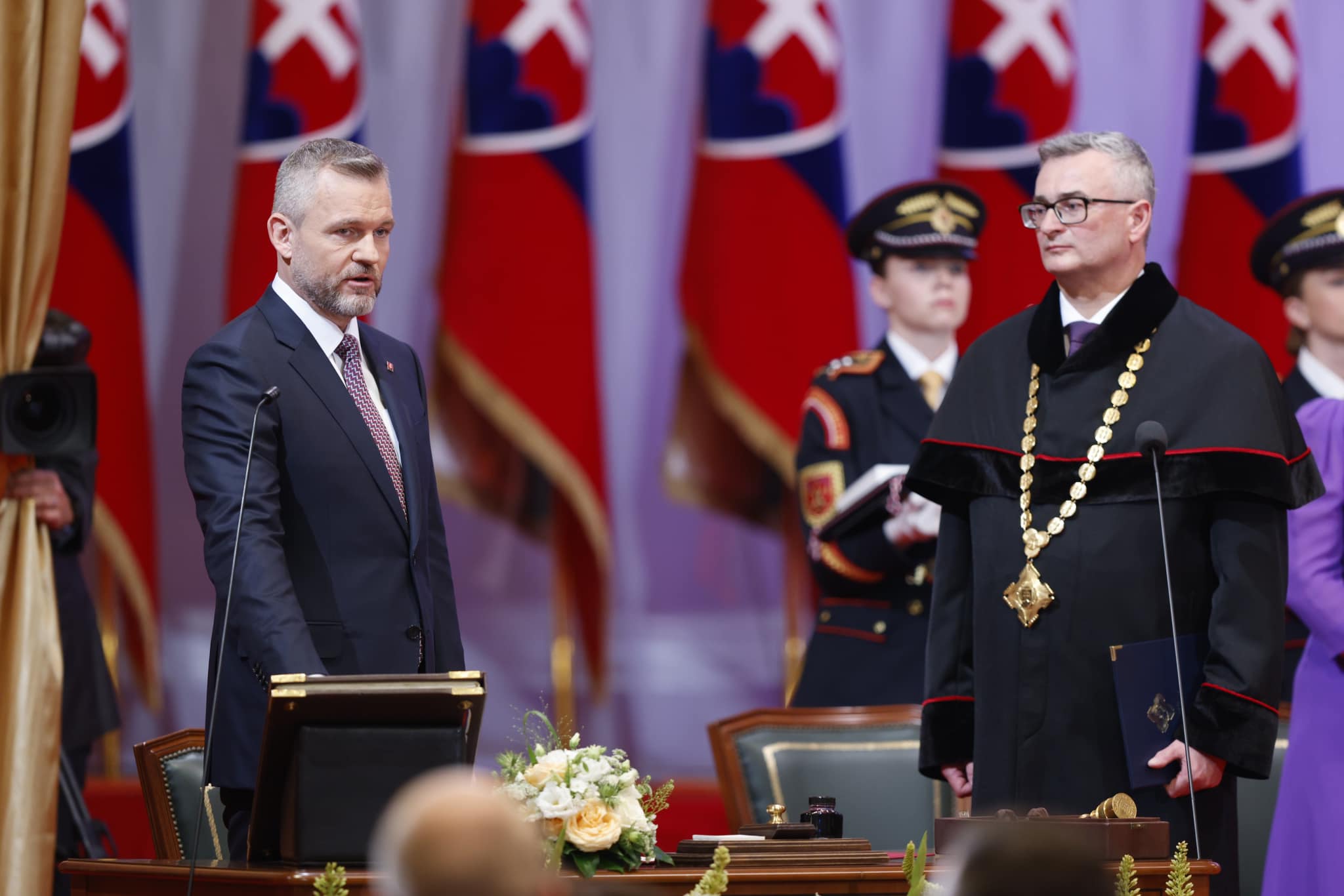 Peter Pellegrini skladá sľub prezidenta, Foto: META/Peter Pellegrini