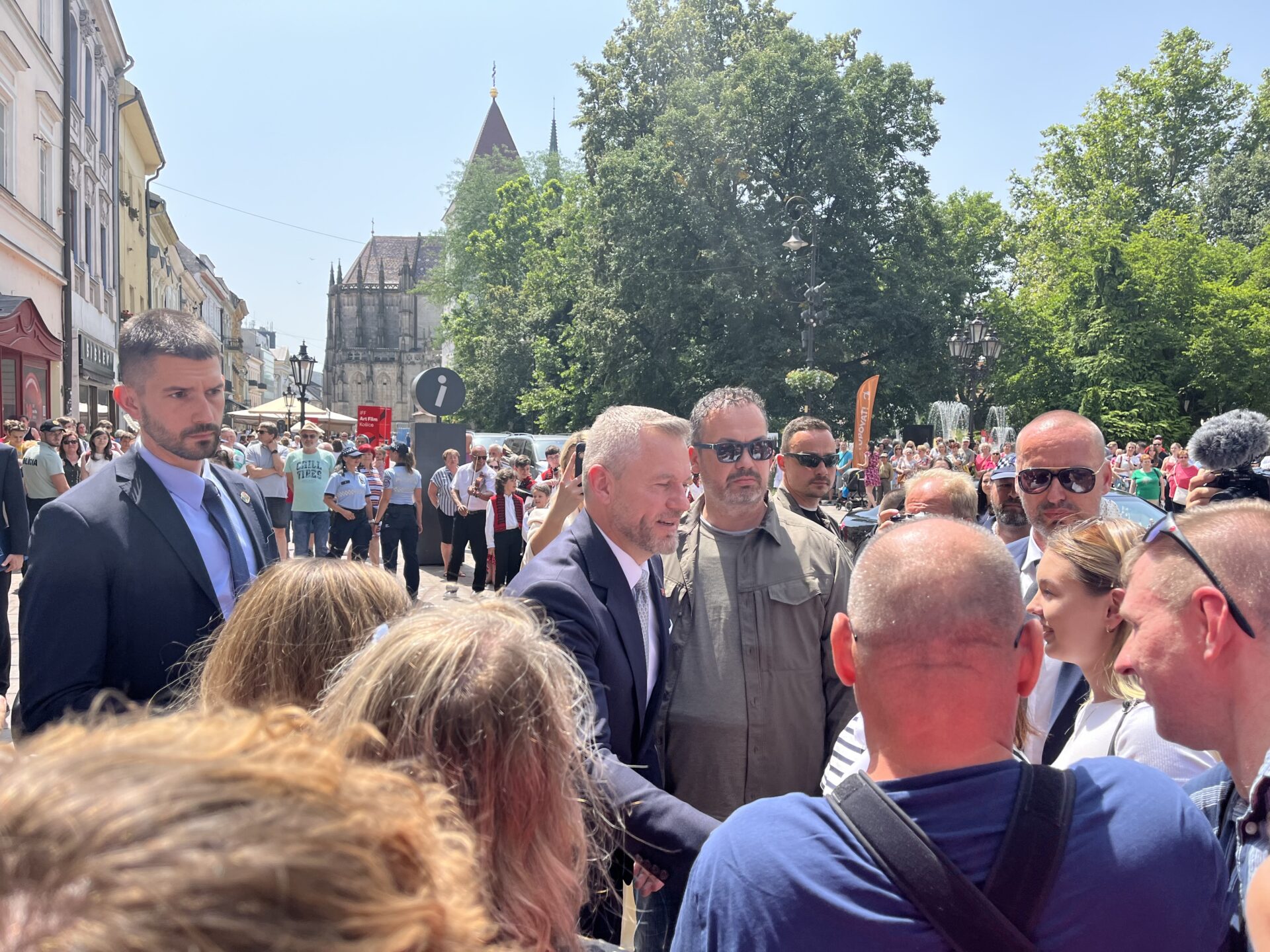 O stretnutie s Pellegrinim bol v Košiciach veľký záujem. FOTO: Martin Šoman