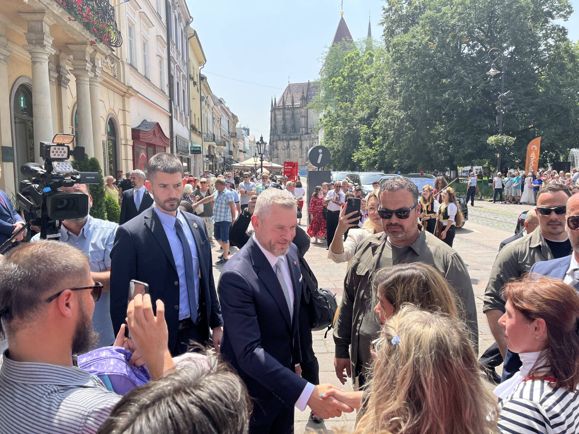 O stretnutie s Pellegrinim bol v Košiciach veľký záujem. FOTO: Martin Šoman