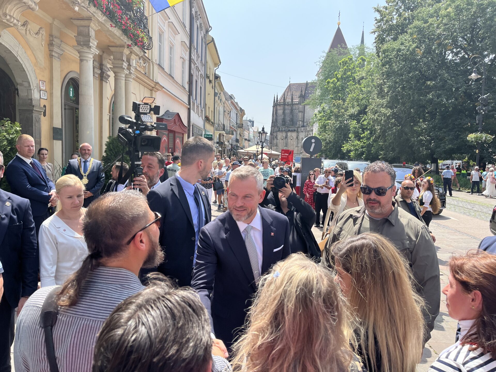 O stretnutie s Pellegrinim bol v Košiciach veľký záujem. FOTO: Martin Šoman